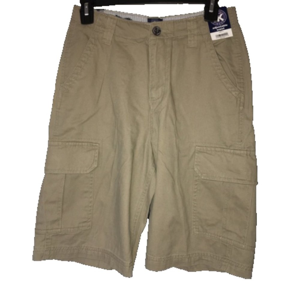 Boys NWT J. Khaki Cargo Shorts size 16
